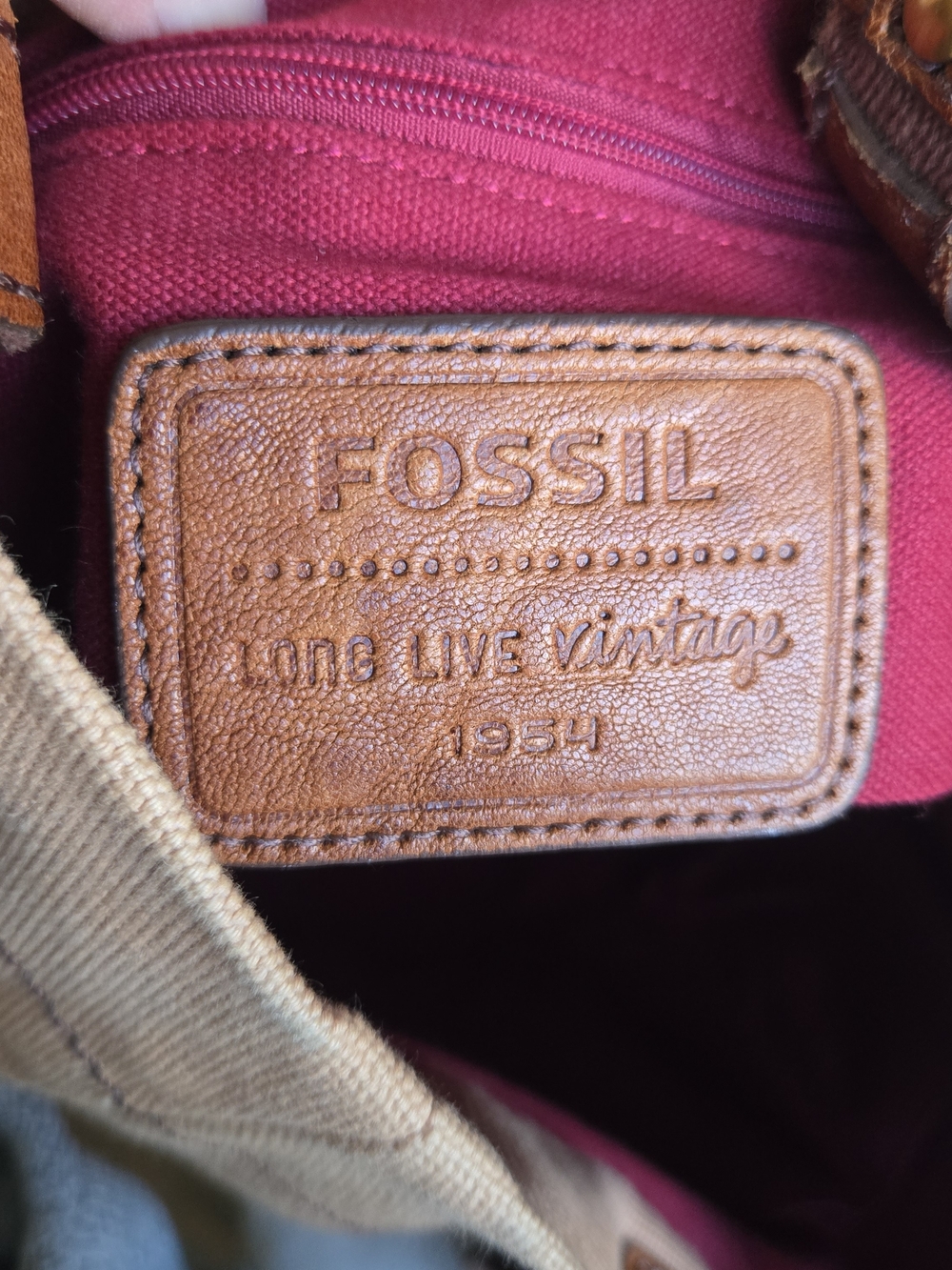 ***RARE*** Vintage Fossil Canvas Tote - Picture 12 of 12